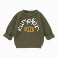 thumbnail image 1 of Gvdentm Kids Girls Boys Halloween Sweater Pumpkin Letter Long Sleeve Knitwear Top Fall Winter Knitted Jumper Green,5-6 Years, 1 of 4
