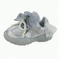 thumbnail image 1 of Gvdentm Kids Shoes Lightweight Breathable Running Tennis Girls Sneakers(Silver,8.5), 1 of 9