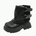 thumbnail image 1 of Gvdentm Kids Winter Boots for Girls Toddler Snow Boots Boys Girls Winter Cold Weather Waterproof Non Slip Warm Shoes for Little Kids Youth Snow Boots Boys(Black,13.5), 1 of 9