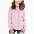 thumbnail image 1 of Gvdentm Little Boys Knit Cardigan Sweater Kids Long Sleeve Spring Thin Sweater Pink,6-7 Years, 1 of 4