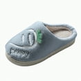 thumbnail image 1 of Gvdentm Little Girls Slippers Kids House Slippers Cute Cartoon Cotton Cozy Shoes for Boys Girls Winter Indoor Bedroom Slip On Slipper Sandals(Grey,13), 1 of 6