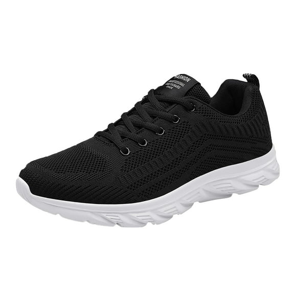 Gvdentm Men Shoes Sneakers Max-athletic Air Mesh Slip on Shoes for Men Sneakers Black,8.5