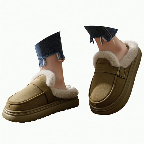 Gvdentm Men Slippers Slip on Couples House Shoes Cozy Memory Foam Slippers Slippers for Women Wide Width(Green,5.5)