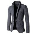 thumbnail image 1 of Gvdentm Men's Casual One Button Suit Blazer Jacket Sport Coat Grey,XL, 1 of 9