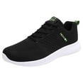 thumbnail image 1 of Gvdentm Men's Invisible Height Increasing Elevator Shoes Ultra Lightweight Laceup Knitted Sporty Walker Green,8.5, 1 of 9