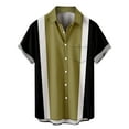 thumbnail image 1 of Gvdentm Men's Regular Fit Short Sleeve Western Shirt G02-Yellow,L, 1 of 5