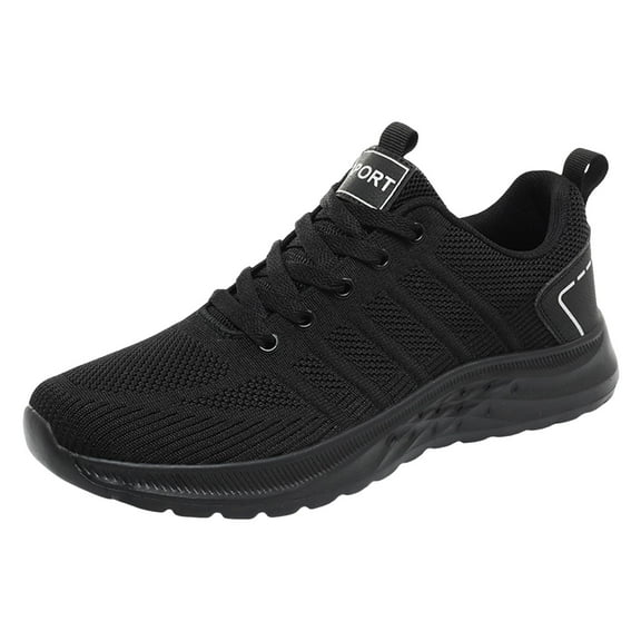 Gvdentm Men's Running Sneakers Men Shoes Sneakers Mesh Lightweight Mens Sneakers Black,7.5