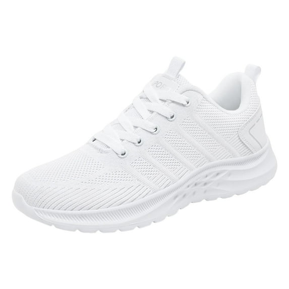 Gvdentm Men's Running Sneakers Men Shoes Sneakers Mesh Lightweight Mens Sneakers White,10.5