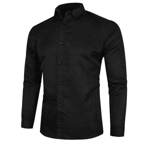 Gvdentm Men's Slim Henley Shirts Crewneck Longline T-Shirt Workout Athletic Button Shirt Tees Black,3XL