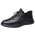 thumbnail image 1 of Gvdentm Men's Sneakers Lightweight Casual Walking Shoes Mens Wide Width PU Lightweight Shoes Black,10, 1 of 9