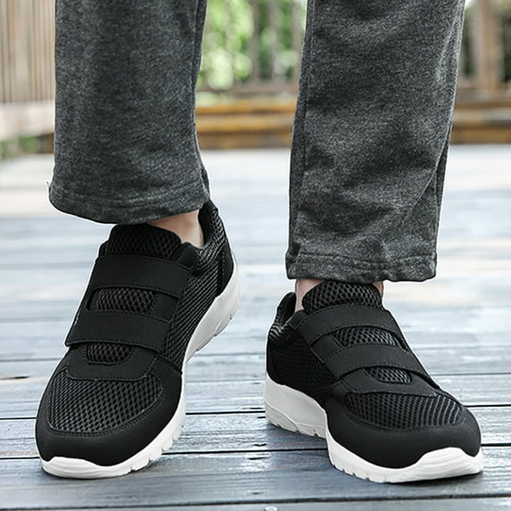 Gvdentm Men's Sneakers Lightweight Casual Walking Shoes Mesh Casual Sneakers for Men Lightweight Black,10.5