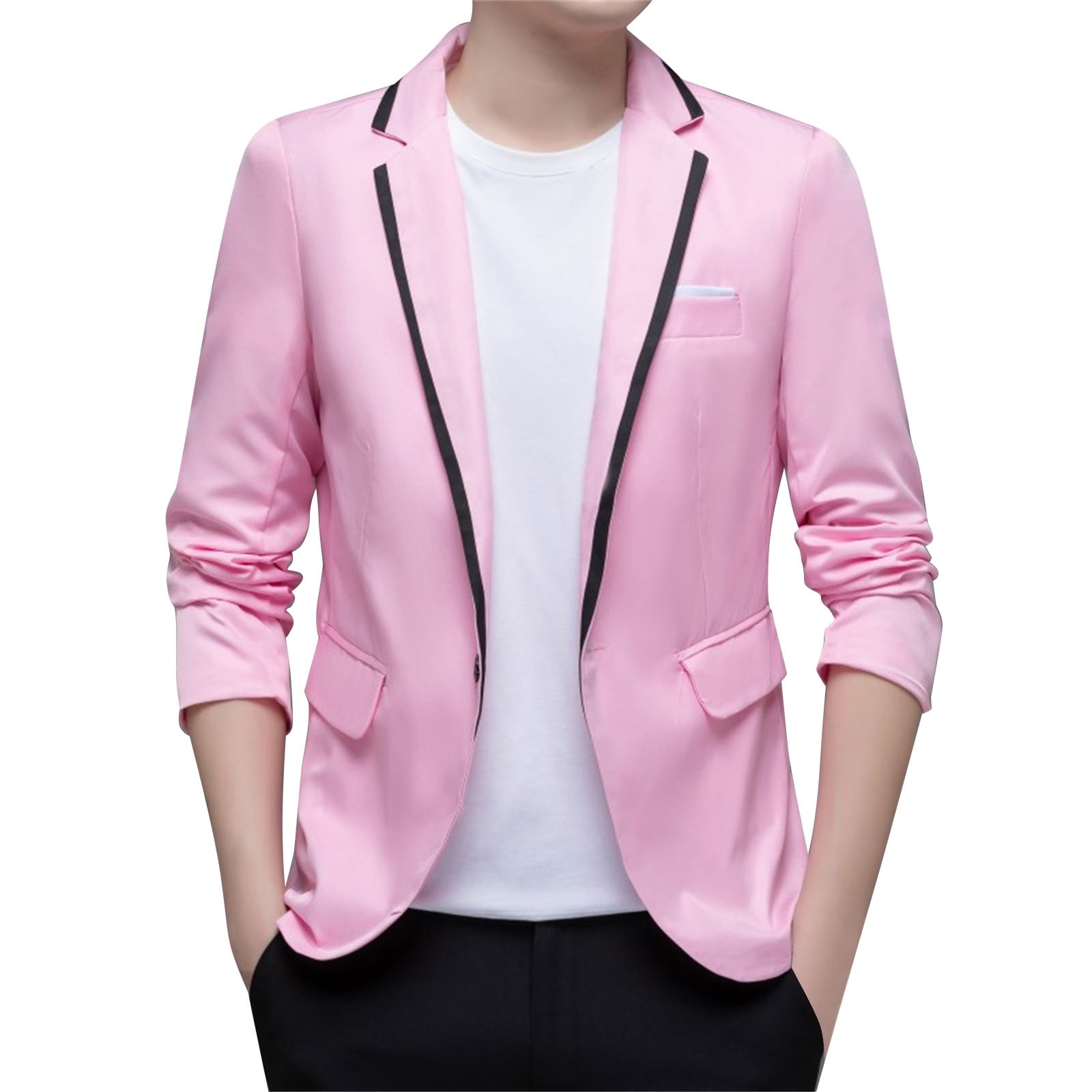 Linen Pink Sport Coat Mens Gvdentm Mens Blazer Jacket Casual One
