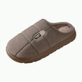 thumbnail image 1 of Gvdentm Mens House Slip-On Slippers Slip on Indoor Outdoor House Shoes Slippers for Women Memory Foam(Coffee,12), 1 of 7