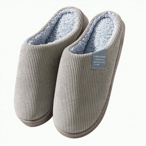 Gvdentm Mens Slipper Non-slip Slippers House Shoes with Memory Foam for Indoor Outdoor Outdoor Slippers for Men(Brown,10)