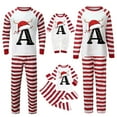 thumbnail image 1 of Gvdentm Pattern A-Z Matching Christmas Pajamas for Family Two-Piece Pajamas from Holiday Family Matching Pajamas Christmas for Women Men Couples, 1 of 4