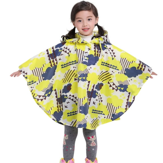 Gvdentm Rain Poncho Kids Raincoat Toddler Wear Rain for Boy Kids Girls Cartoon Children 3D Ponchos Jacket Boys Coat and Jacket Hooded Rainwear Toddler Ponchos with Hood Blanket Yellow,8-9 Years