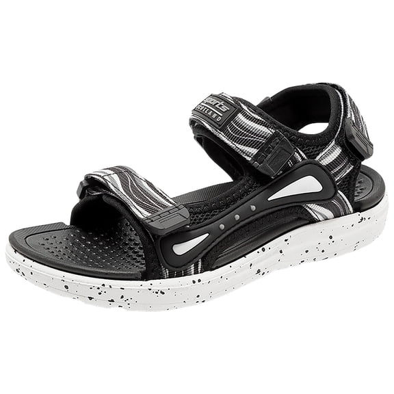 Gvdentm Sandal Boy 10 Slingback Sandals Summer Middle Big Kids Outdoor Non-Slip Soft-Soled Beach Sandals Water Sandals Kids(White,3.5)