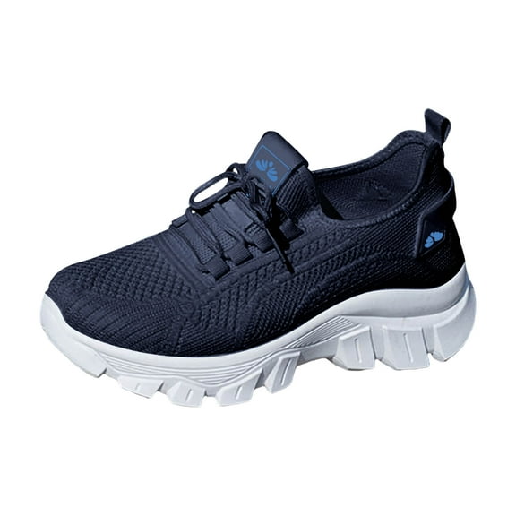 Gvdentm Shoes for Crews Women Slip Resistant Walker Fitness Workout Shoes Women(Blue,8)