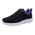 thumbnail image 1 of Gvdentm Slip on Sneakers Women Mesh Soles Outdoor Slip on Comfortable Sports Shoes Women Purple,7, 1 of 7