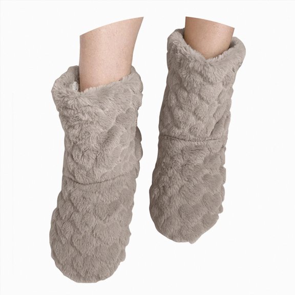 Gvdentm Slippers Women Women’s Soft Curly Full Slippers Memory Foam Lightweight House Shoes Cozy Loafer with Polar Fleece Lining(Khaki,9.5)