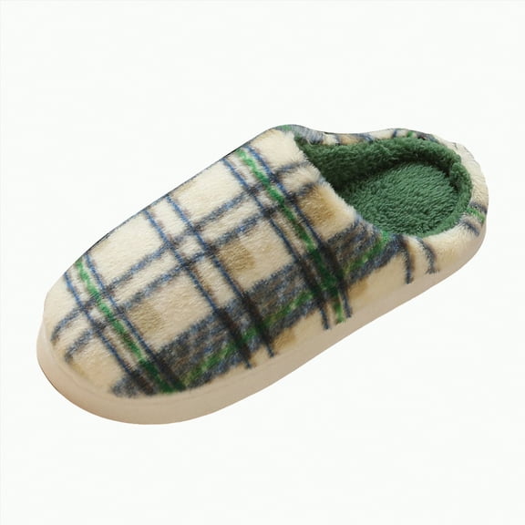 Gvdentm Slippers for Women Women’s Soft Curly Full Slippers Memory Foam Lightweight House Shoes Cozy Loafer with Polar Fleece Lining(Green,8.5-9)