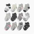 thumbnail image 1 of Gvdentm Socks for Baby Boys 0-6 Months Baby & Toddler Socks with Grippers Non Slip Ankle Grip Socks for Boys and Girls - Comfy Soft Cotton - 5 Pack 0-7 Years|B 0-1 Years, 1 of 4
