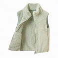 thumbnail image 1 of Gvdentm Toddler Baby Boy Girl Vest Sherpa Sleeveless Waistcoat Fall Winter Jacket with Pockets Coat(Green,3-4 Years), 1 of 4