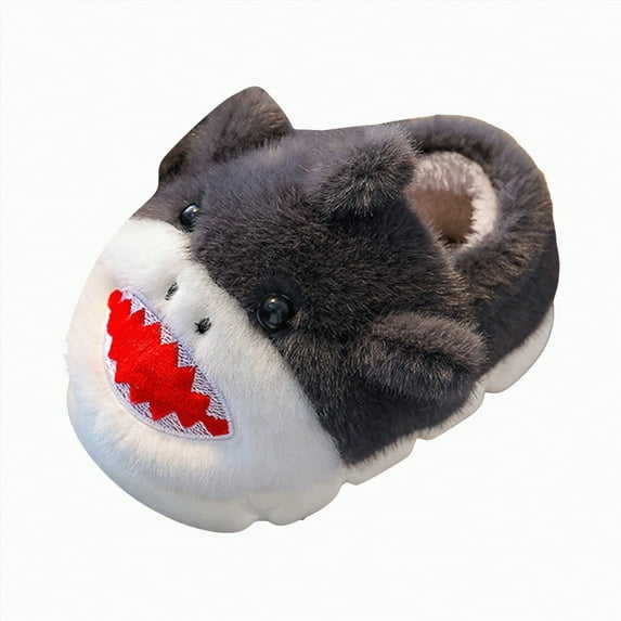 Gvdentm Toddler Girl Slippers Boys' Girls' Cotton Slippers Warm Fleece-Lined Non-Slip Kids' Cute Sheep Slippers Indoor Winter(Grey,1)