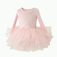 thumbnail image 1 of Gvdentm Toddler Girls Tutu Dresses Strap Shiny Tulle Ballet Leotard Ballerina(Light Pink,3-4 Years), 1 of 3
