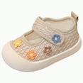 thumbnail image 1 of Gvdentm Toddler Shoes Boys Girls Walking Lightweight Wide Barefoot Slip On Sneakers Mary Jane School Shoe Breathable Flexible(Khaki,8.5), 1 of 8