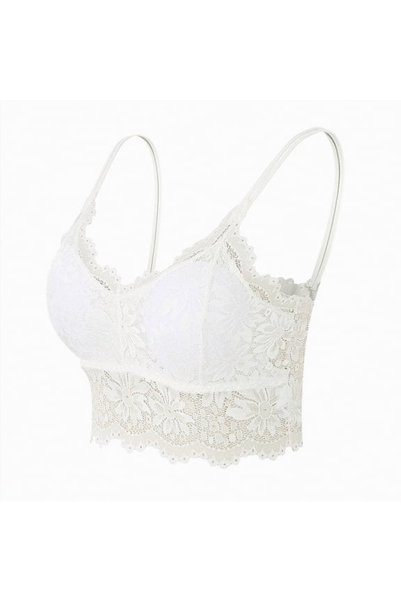 Tshirt Bras for Women No Padded Bralettes for Women With Support Women's Illumination Full Figure Zoned-in Support Bra Wireless Bras(White,S)