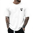 thumbnail image 1 of Gvdentm Tshirts Shirts for Men Men's Casual Active Short Sleeve T-Shirt Oversize Tshirt Men(White,S), 1 of 3