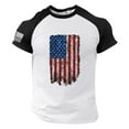 thumbnail image 1 of Gvdentm USA Shirt Men's American Flag Casual Short Sleeve T-Shirt A06-White,2XL, 1 of 4