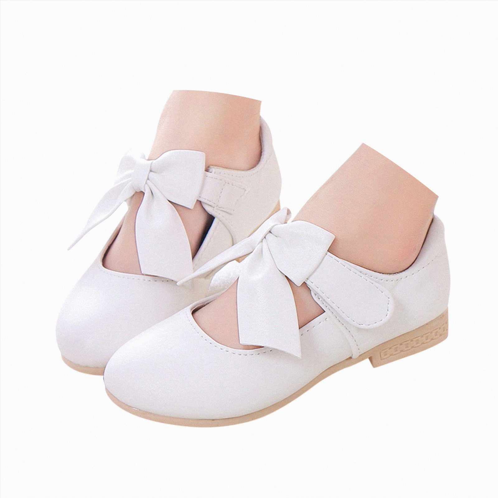 Gvdentm White Toddler Shoes Toddler Little Girl Mary Jane Dress Shoes ...