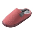 thumbnail image 1 of Gvdentm Wide Width Women Slippers Shoes Comfort Slip-on Bedroom House Shoes Slippers for Women Memory Foam(Red,7), 1 of 4