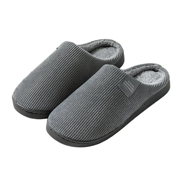 Gvdentm Womans Slippers Comfort Slip-on Bedroom House Shoes Slipper Socks for Men(Grey,9)