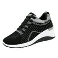 thumbnail image 1 of Gvdentm Women Atheltic Sport Running Shoes Lightweight Casual Walking Sneakers Walking Sneakers for Women Mesh Comfy Shoes Z02-Black,8, 1 of 8