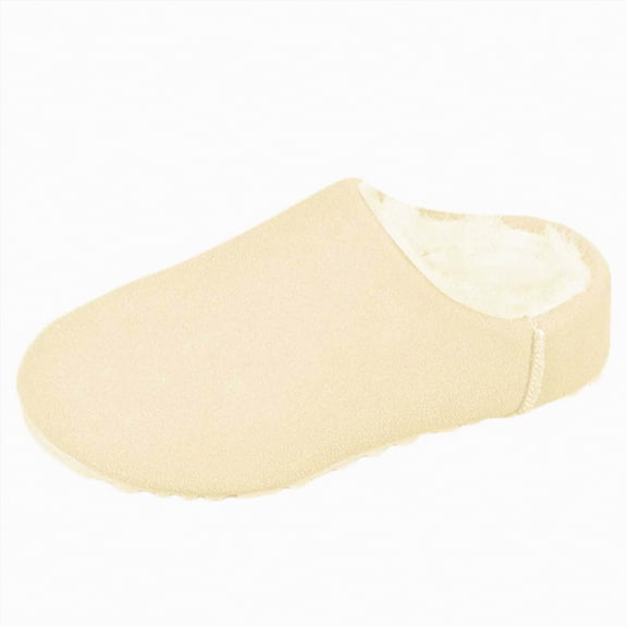 Gvdentm Women Slippers Size 10 Women’s Soft Curly Full Slippers Memory Foam Lightweight House Shoes Cozy Loafer with Polar Fleece Lining(Beige,8.5)