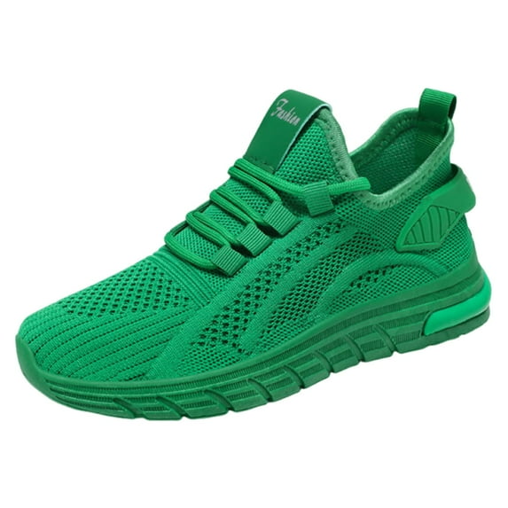 Gvdentm Women's Athletic Shoes - Casual Knit Lightweight Shoes Women Green,6