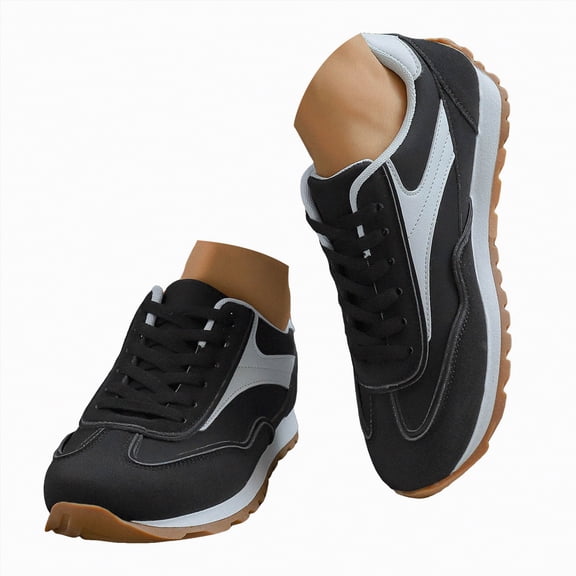 Gvdentm Women's Sneakers Mesh Round Cross Straps Flat Sneakers Running Shoes Arch Fit High Top Sneakers for Women(Black,9.5)