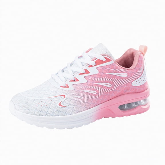 Gvdentm Womens Fashion Sneakers Fashion Casual Mesh Breathable Anti Slip Shoes for Women(Pink,8.5)