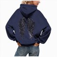 thumbnail image 1 of Gvdentm Womens Sequin Angel Wings Hoodies Y2k Graphic Oversized Hooded Sweatshirt Long Sleeve Jackets Fall Outfits, 1 of 8