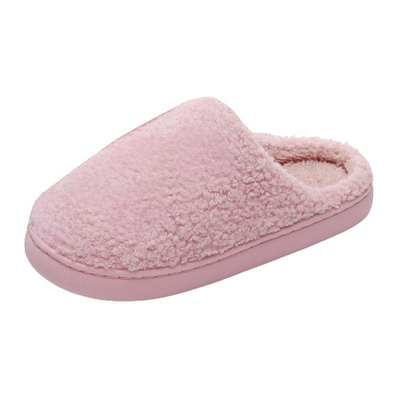 Gvdentm Womens Slipper Memory Foam Closed Back Slippers Outdoor Indoor House Shoes Slippers for Men Wide Width(Pink,10)