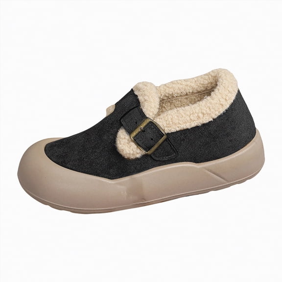 Gvdentm Womens Slippers Women's Memory Foam Fuzzy Slippers Knitted House Slippers for Women Comfy Slip-On Warm House Shoes(Black,6)