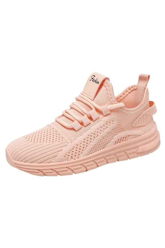 Womens Walking Shoes Lightweight Breathable Mesh Air Cushion Sneakers Work Sneakers for Women Mesh Comfy Shoes Pink,6