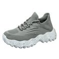 thumbnail image 1 of Gvdentm Work Shoes Women Low Top Breathable Casual Sneakers Lightweight Sports Shoes Women Grey,7, 1 of 9