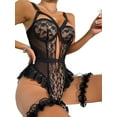 thumbnail image 1 of Gvmfive Lingerie for Women Push Up Underwear Lace Bodysuit Teddy Sleepwear, 1 of 4