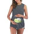 thumbnail image 1 of Gvmfive Maternity Womens Sleeveless T-shirt Relaxed Fit Pregnancy Tank Tops, 1 of 4