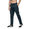 thumbnail image 1 of Gvmfive Men Solid Multi Pockets Elastic Waist Casual Cargo Pants, 1 of 5