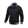 thumbnail image 1 of Gvmfive Men's Zipper Windbreaker Jacket Lightweight Coat, 1 of 7